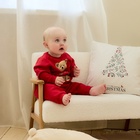 Комплект детский (свитшот и брюки) «Крошка Я. Новогодние медвежата», рост 92-98 см - фото 116601126