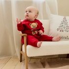 Комплект детский (свитшот и брюки) «Крошка Я. Новогодние медвежата», рост 92-98 см - фото 116601127