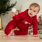 Комплект детский (штанишки и кофточка) ««Крошка Я. Новогодние медвежата», рост 92-98 см - фото 118584462