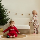 Комплект детский (штанишки и кофточка) ««Крошка Я. Новогодние медвежата», рост 92-98 см - фото 118584454