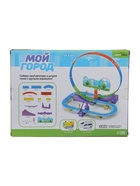 УЦЕНКА Детский автотрек «Мой город», работает от батареек, 32 детали, белый поезд 10918585