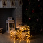 УЦЕНКА Фигура светодиодная "Белые плетеные кубы", 25/20/15 см, 60LED, 220V, Т/БЕЛЫЙ - Фото 2
