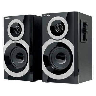 Колонки Sven SPS-619, формат акустики 2.0, 20 Вт, от сети, чёрные