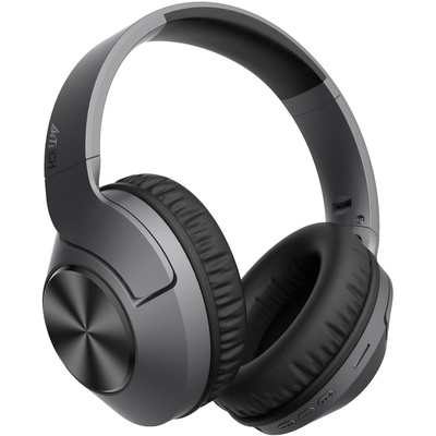 Наушники мониторные A4Tech 2Drumtek BH300, беспроводные, 1 м, Bluetooth, оголовье, чёрные (BH300 ASH GREY)