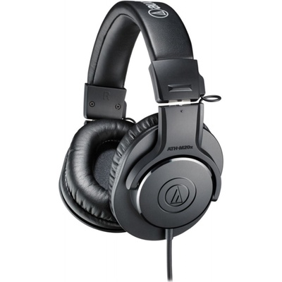 Наушники мониторные Audio-Technica ATH-M20, проводные, 3 м, оголовье, чёрные (15117005)