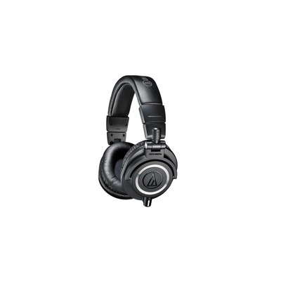 Наушники мониторные Audio-Technica ATH-M50, проводные, 1.2 м, оголовье, чёрные (15117007)