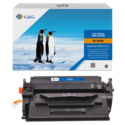 Картридж лазерный G&G GG-C052H чёрный, 9000 страниц, для Canon MF421/426/428/429/LBP 212/214/21