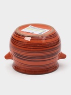 УЦЕНКА Горшок керамический для запекания «Пиканто» 0.65 л / 12.5×11.5 см, оранжевая полоска, без крышки - Фото 4