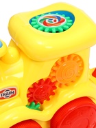 Каталка детская на палочке «Паровозик», с шестерёнками и ручкой - Фото 6