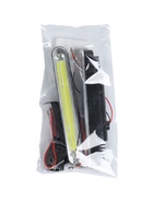 УЦЕНКА Дневные ходовые огни, 12 В, 24 Вт, 1 LED, 6500 К, провод 80 см, набор 2 шт. - Фото 2