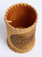 УЦЕНКА Туес «Чай», с тиснением, 8,5×8,5×12 см, береста - Фото 4
