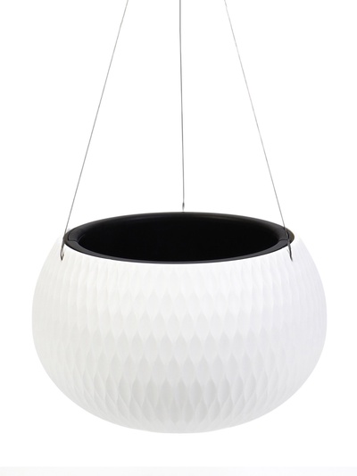 УЦЕНКА Кашпо «Жемчужина» 7 л подвесное, белый