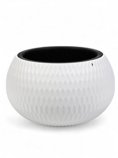 УЦЕНКА Кашпо «Жемчужина» 7 л подвесное, белый