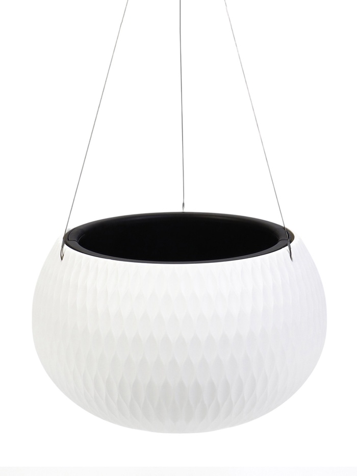 УЦЕНКА Кашпо «Жемчужина» 7 л подвесное, белый - Фото 1