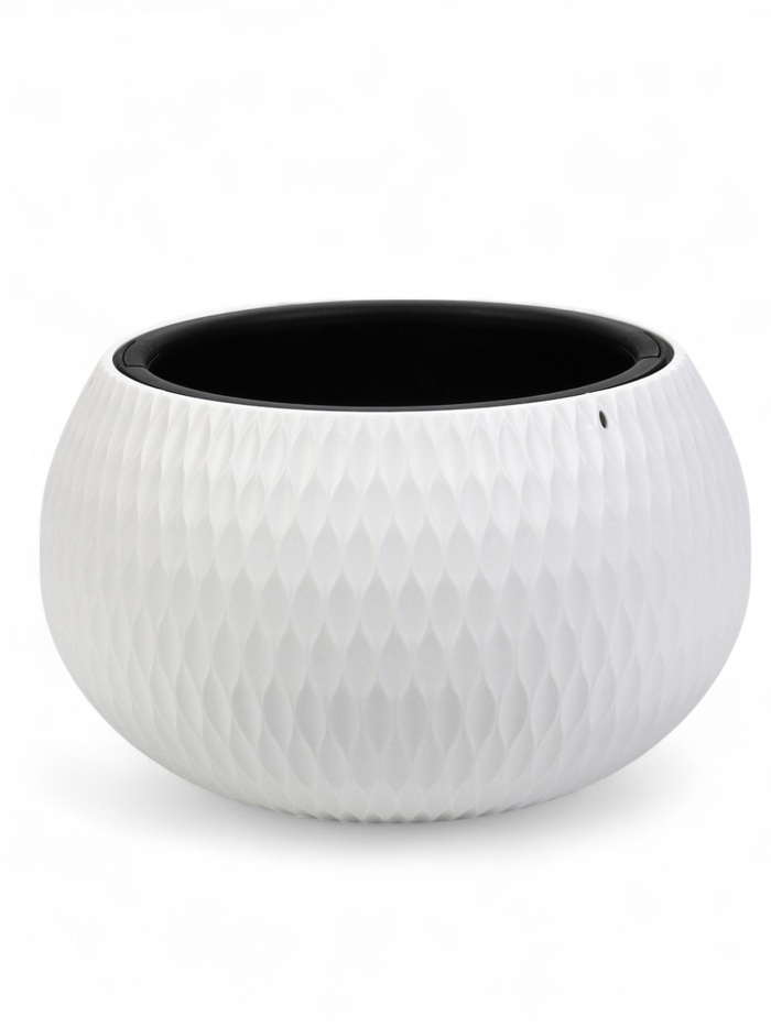 УЦЕНКА Кашпо «Жемчужина» 7 л подвесное, белый - Фото 1