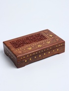 УЦЕНКА Шкатулка резная «Соцветие» дерево 25×15×7 см - Фото 3