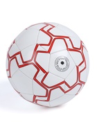 Футбольный мяч ONLYTOP, машинная сшивка, 32 панели, р. 5, PVC, резиновая камера, белый, красный - Фото 3