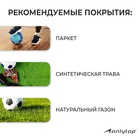 Футбольный мяч ONLYTOP, машинная сшивка, 32 панели, р. 5, PVC, резиновая камера, белый, красный - фото 6622873