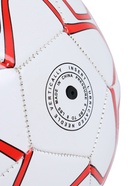 Футбольный мяч ONLYTOP, машинная сшивка, 32 панели, р. 5, PVC, резиновая камера, белый, красный - Фото 4