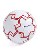 Футбольный мяч ONLYTOP, машинная сшивка, 32 панели, р. 5, PVC, резиновая камера, белый, красный - Фото 6