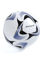 Футбольный мяч ONLYTOP, машинная сшивка, 32 панели, р. 5, PVC, резиновая камера, белый, голубой - Фото 2