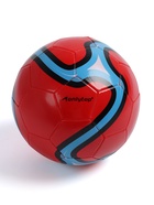 Футбольный мяч ONLYTOP, машинная сшивка, 32 панели, р. 5, PVC, красный - Фото 1