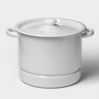 УЦЕНКА Мантоварка (позница) 9 л светлая (3 вставки) с пластм. кнопкой - Фото 1