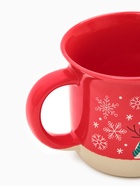 Кружка новогодняя керамическая «Зимний снеговик», 400 мл, ручная работа - Фото 4