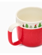Кружка новогодняя керамическая «Ёлочки», 350 мл, ручная работа - Фото 4