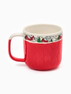 Кружка новогодняя керамическая «Новогодняя деревушка», 350 мл, ручная работа - Фото 2