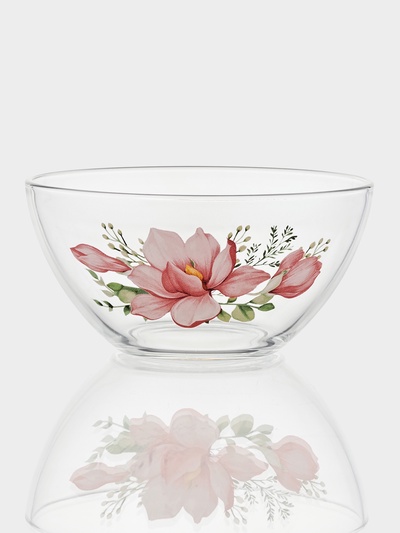 Салатник «Гладкий.Нежность», 900 мл, d=15.5 см, стекло, рисунок МИКС