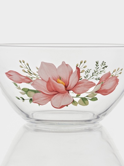 Салатник «Гладкий.Нежность», 900 мл, d=15.5 см, стекло, рисунок МИКС