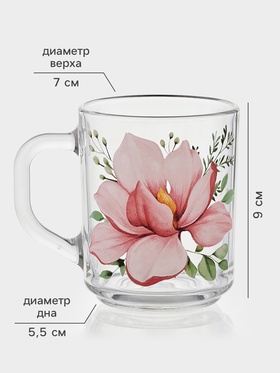Кружка Green tea «Нежность», 250 мл, рисунок МИКС (комплект 20 шт)