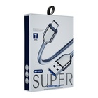УЦЕНКА Кабель MicroUSB - USB, 2.4 A, оплётка PVC, 1 метр, чёрный - Фото 4