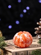 Свеча декоративная «Чищенный мандарин», 55×40 мм 10898495