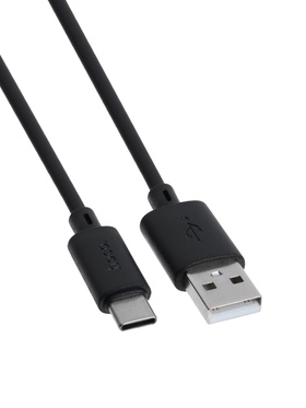 Кабель Hoco X88, Type-C - USB, 3 А, 1 м, передача данных, ПВХ, чёрный