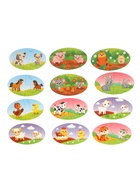 Large DUO puzzle, Mommy and baby, learning the colors - фото 6627192