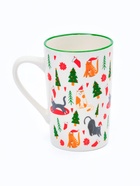 Кружка новогодняя керамическая «Новогодние коты», 385 мл, ручная работа - Фото 2