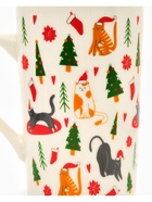 Кружка новогодняя керамическая «Новогодние коты», 385 мл, ручная работа - Фото 3