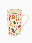 Кружка новогодняя керамическая «Новогодние коты», 385 мл, ручная работа - Фото 5