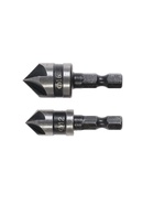 УЦЕНКА Набор зенкеров ТУНДРА, 12, 16 мм, по дереву, пластику, цветным металлам, 2 шт. - Фото 3