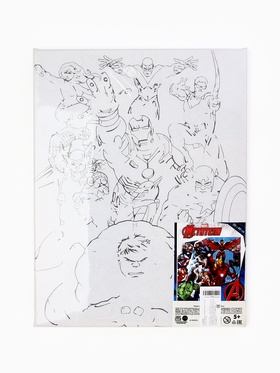 {{photo.Alt || photo.Description || 'УЦЕНКА Картина по номерам в плёнке, Мстители 30×40 см'}}