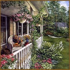 УЦЕНКА Алмазная мозаика "Летний сад" 40*40 см, 35 цветов O-529 - Фото 1