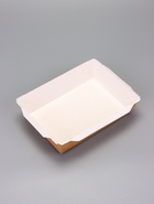 Салатник одноразовый, контейнер с плоской прозрачной крышкой, крафт, 1 л,, 20×14×5.5 см - Фото 4