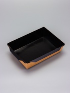 Контейнер - салатник, 1 л, черный, с плоской прозрачной крышкой, 20×14×5.5 см - Фото 4