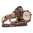 УЦЕНКА Часы настольные интерьерные «Каминные. Лев», 18.5×29 см, циферблат d=7 см - Фото 2