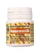 Фолиевая кислота ЭКО, для поддержания здоровья и иммунитета, 50 таблеток по 100 мг - Фото 1