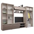 Гостиная «Монако», 3000×574×2000 мм, цвет ясень шимо светлый/капучино МДФ - Фото 2