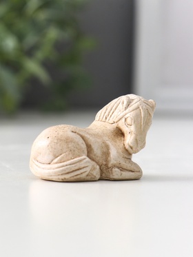 Фигура Нэцкэ «Лошадь №2», 3×4.5×3 см, слоновая кость