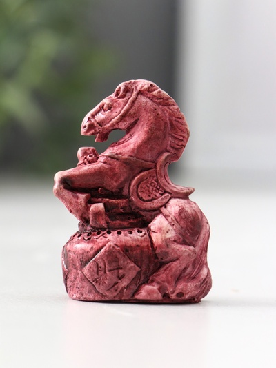 Фигурка «Лошадь на дыбах малая», 2×3×4.5 см, винный